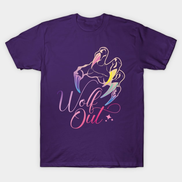 Wolf Out! T-Shirt by Yue